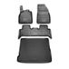 OMAC 6117444-250 Jeu de tapis de sol noir, ETP (élastomère thermoplastique)