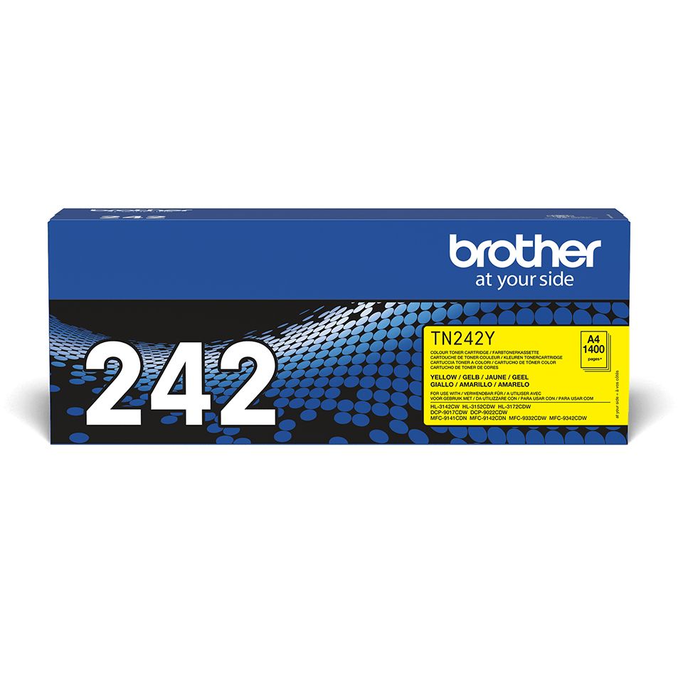 Brother TN-242Y Yellow Toner Cartridge - Original