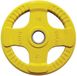 Body-Solid Gekleurde Olympische Rubber Halterschijf - Geel - 15 kg