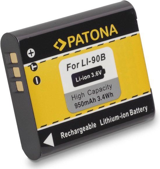PATONA Battery for Olympus Li-90B Li 90B Li90b Olympus Tough TG1 TG-1