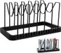 Unyqoos® Porte-couvercle de casserole réglable pour une organisation optimale de la cuisine et un gain de place