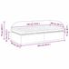 vidaXL Cadre de lit d'angle avec matelas gris clair 90 x 190 cm velours