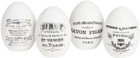 LOBERON Paasei set van 4 Maison Vélour wit