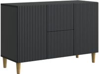vidaXL Dressoir Zwart 89 x 34,5 x 60 cm Bewerkt hout