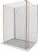 Mexen Kioto paroi de douche Walk-in 130 x 105 x 40 cm, transparent, or rose
