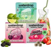 waterdrop® Mojito Set – Water Smaakmaker – 36 Drinkblokjes – Suikervrij Drankje met Mojito, Aardbei & Blackberry – Perfect voor Eigen Verfrissende Drankjes – Laag Calorie