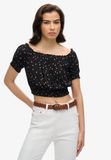 Superdry - Gemêleerde crop blouse voor dames