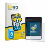 BROTECT - Screenprotector voor Asixxsix Bike Computer - Folie Beschermfolie matte 6 Stuks