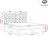vidaXL Opslag bed met matras Donkergrijs 180 x 200 cm Stof