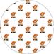 Bonateks Tapis de souris rond imprimé numériquement