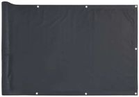 vidaXL Balkonscherm 400x120 cm PVC Antracietkleurig