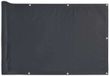 vidaXL Balkonscherm 400x120 cm PVC Antracietkleurig
