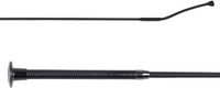 QHP Dressuur zweep Spiral zwart Nylon/Kunstleer 90 cm