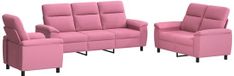 vidaXL Canapé Rose Tissu