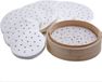 Papier pour dim sum comme sous-couche pour cuiseur vapeur en bambou - Lot de 250 - Friteuse à air chaud - Doublures pour cuiseur vapeur et friteuse - 28 cm