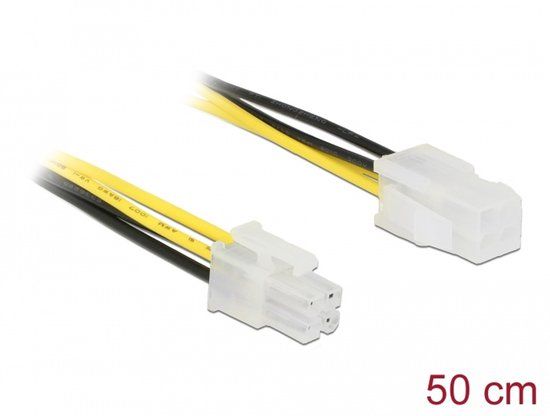 Delock Extension cable P4 4 pin male > P4 4 pin female 50 cm