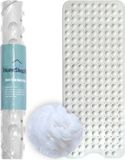 HomeShopXL HSXL The Original - Antislip Douchemat / Badmat Wit 100x40CM - Rubber - Badkamer