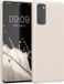 kwmobile telefoonhoesje geschikt voor Samsung Galaxy S20 FE - Hoesje met siliconen coating - Smartphone case in crème
