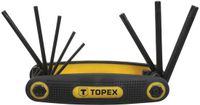 Topex - Clés Torx - Jeu de 8 - Acier au chrome-vanadium - Jaune/Noir
