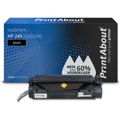 PrintAbout Huismerk HP 24X (Q2624X) Toner Zwart