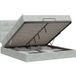 Prolenta Maison Exclusive Lit Ottoman exclusif avec matelas, couleur gris clair, 140 x 190 cm, revêtement en velours