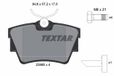 TEXTAR Jeu de plaquettes de frein arrière 2398001