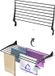 Foxydry Fold 100 noir sèche-linge mural système de clic - 100 x 50 x 10 cm