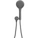 Wiesbaden UniMatch - Set de douche à main avec douchette - 3 jets - diamètre 12cm - Flexible de douche et raccord coudé mural - Gunmetal