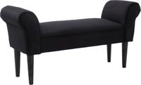 HOMCOM Bettbank Schaumstoff Segelstoff L102 x B36x H51 cm Schwarz