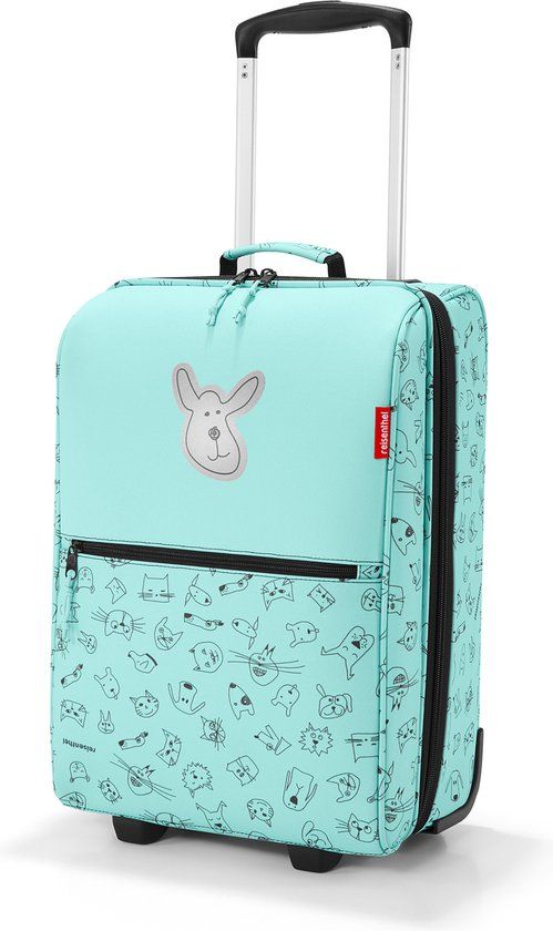 Reisenthel Trolley XS Kids Reiskoffer - Cats&Dogs Mint - 12L - Handbagage - 2 jaar garantie