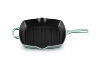 Le Creuset Geëmailleerde gietijzeren vierkante koekenpan, 26 cm, zeezout