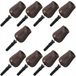 KOTARBAU 10x Deurstopper Rubber Bruin 62mm - Beschermt Muren en Deuren