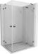 Mexen Lunar Duo douchecabine rechts openslaand 100 x 95 cm, transparent, brossé gris canon