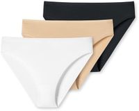 uncover by SCHIESSER Schiesser Uncover Taislips 3-pack Dames Onderbroek Zwart, Wit, Beige Maat S