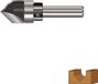 Rotec HM V-Groeffrees kogellager ø12 mm 90° S8