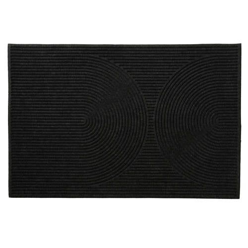 MD Entree deurmat Curves Archy antraciet (120x80 cm)