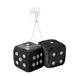 Simoni Racing Microfibre Big Dices 10x10cm - Zwart - Set à 2 stuks