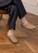 Manfield Heren Beige Suède Instappers Maat 40