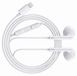 Avizar, casque Lightning filaire pour iPhone 12 avec microphone intégré, blanc