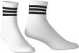adidas 3-STRIPE HALF CREW SOCK, white/black, 42-45