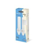 Garza - Verpakking met 1+1 LED-buizen, Biax, 2-polig, 820 lm, 8,5 W G24D, energiebesparing 55%, neutraal licht 4000K, 360° optiek en eenvoudige installatie