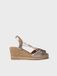 Toni Pons Espadrille compensée en cuir pour femme avec élastique | SABINA-CA