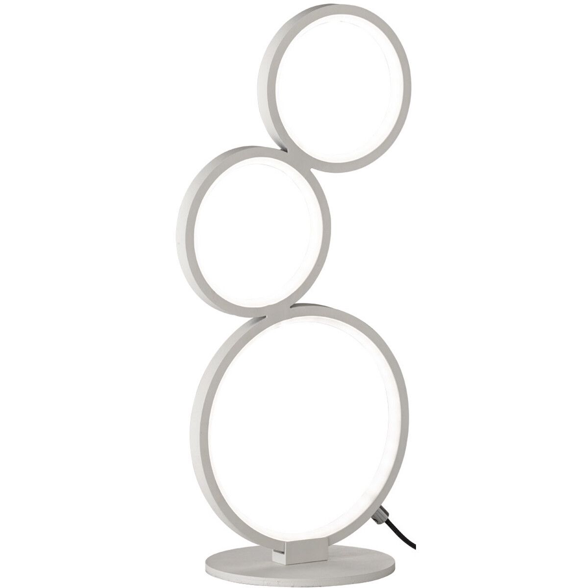 BES LED Trion Rondy Tafellamp - 17W - Warm Wit - Dimbaar - Wit