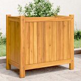 Maison Exclusive - Jardinière en bois massif d'acacia, avec insert, dimensions : 54 x 31 x 50 cm