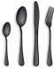 Ibenzoa® Roestvrijstalen Bestekset 24-delig met Noir Titanium Vergulding voor 6 Personen