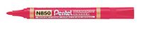 Pentel N850 Permanent Marker, Bullet Point, Rode inkt, 1 pak van 12 markers