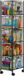 Relaxdays Keukentrolley op wieltjes - 5 lades - 98x20x28 cm - zwart