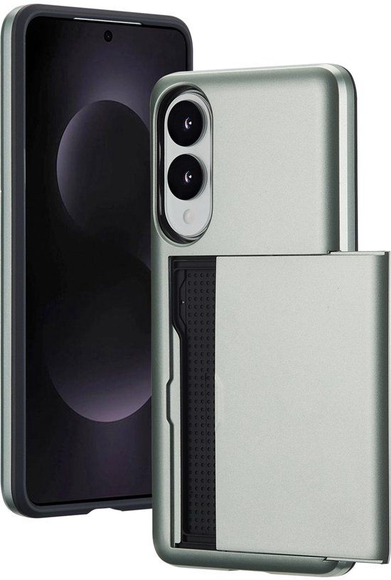 imoshion Hoesje met Pasjeshouder - Geschikt voor Samsung Galaxy S25 Edge - Groen