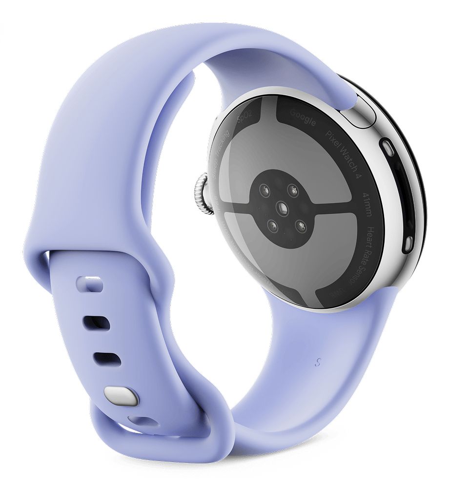 Google Pixel Watch 4 AMOLED 41 mm Digital Touchscreen Smartwatch - Zilver/Paars