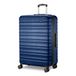 Amazon Basics Hardshell Koffer Middelgroot - Uitbreidbare ABS Reisbagage met 4 Dubbele Zwenkwielen - Krasbestendig en Lichtgewicht - 68 x 45,1 x 28,6cm - Marineblauw